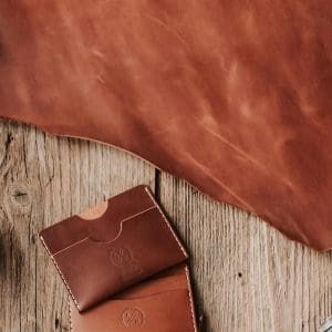 recharge bougie - cuir et bois - lille